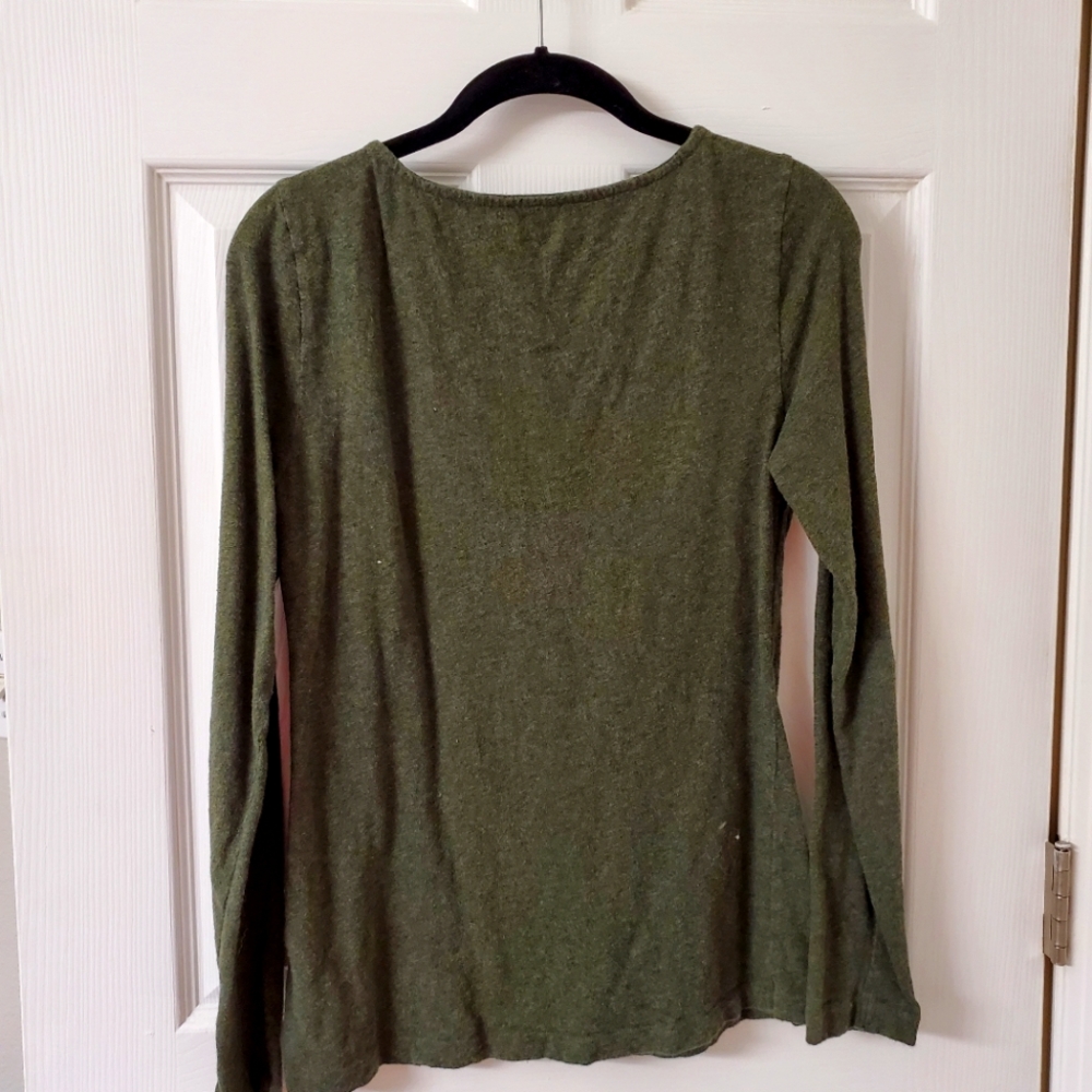J.Crew olive artist tee in medium